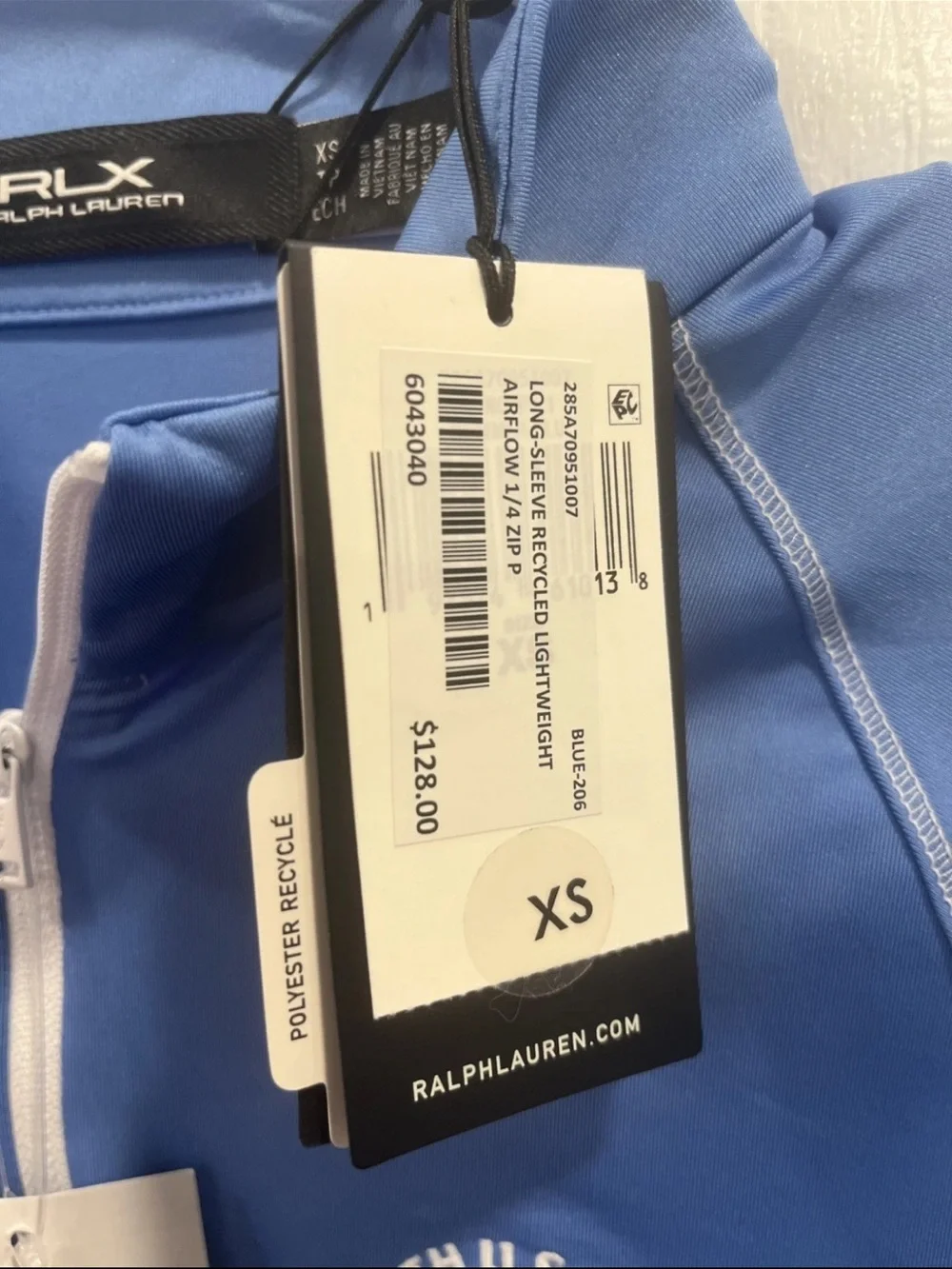 RLX Ralph Lauren 125th U.S. Open Oakmont 2025 Quarter Zip Pullover XS NWT $128
